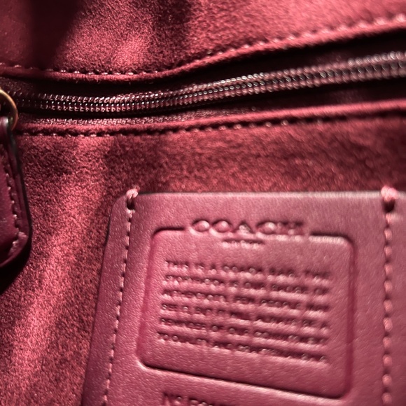 COACH MARLIE TOP HANDLE SATCHEL Signature Chambray DENIM - Picture 6 of 8